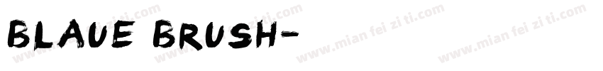 Blaue Brush字体转换